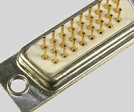 HD-D-Sub straight with solder pins