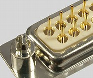 D-Sub with solder pin