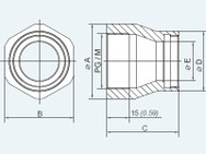 End housing with PG-/M thread