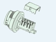 3351F - RJ45 Jack with IDC (IP68)