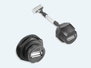 W824-1 USB 2.0 Typ A housing mounting