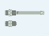 4001B (C/W) - M12 Buchse mit Kabel (IP68)