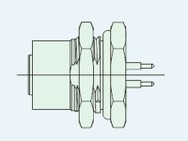 4002N - M12 Stecker Frontmontage (IP68)