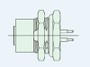 4002N - M12 Stecker Frontmontage (IP68)